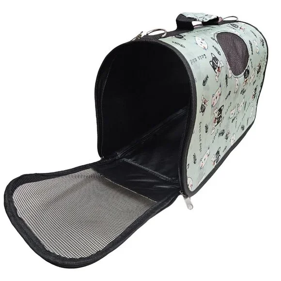 Pet Carrier for Cat, Dog or Other Pets, Cats and Dogs Print - Picture 4 of 7